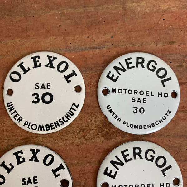 Emaille Schild Energol Olexol