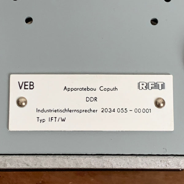 DDR Wählscheiben Telefon Industrie Tischfernsprecher Typ IFT/W