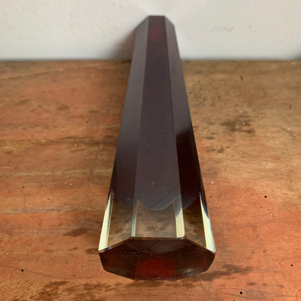 Vintage rote Murano Vase