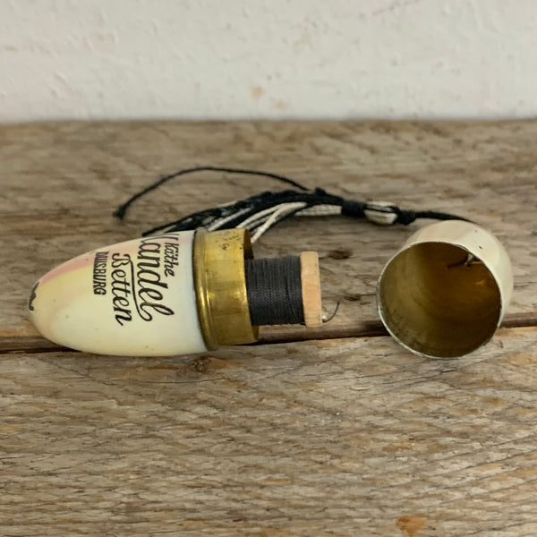 Vintage Emaille Kugel Nähset