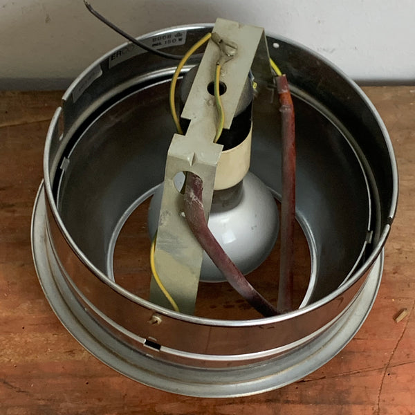 Vintage Einbaustrahler Downlight in Chrom von Erco Leuchten