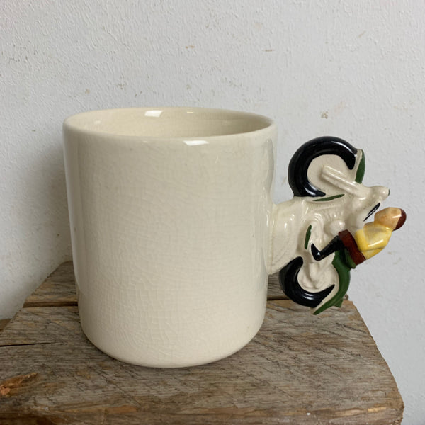Vintage Tasse mit Motorrad BSA