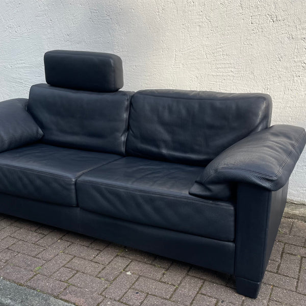 Dreisitzer Sofa DS 17 von de Sede dunkelblau