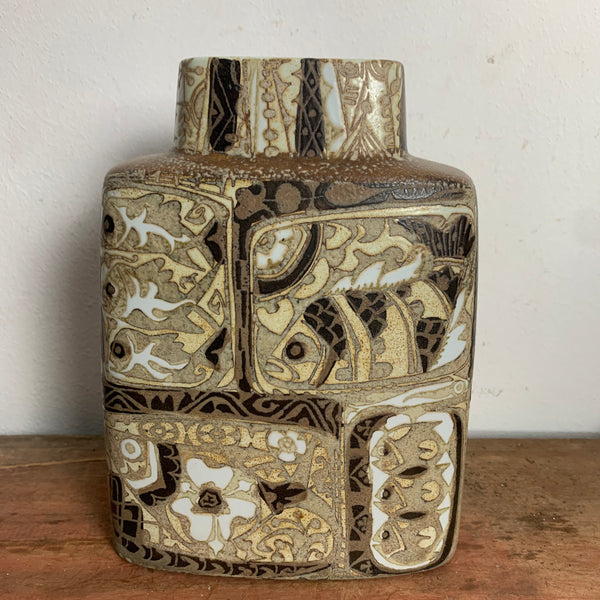 Keramikvase BACA Fajance-Serie von Nils Thorsson für Royal Copenhagen