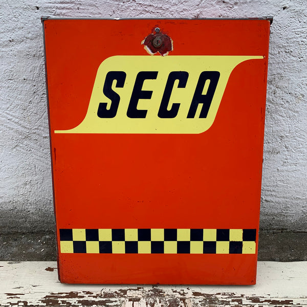 Emaille Schild Seca