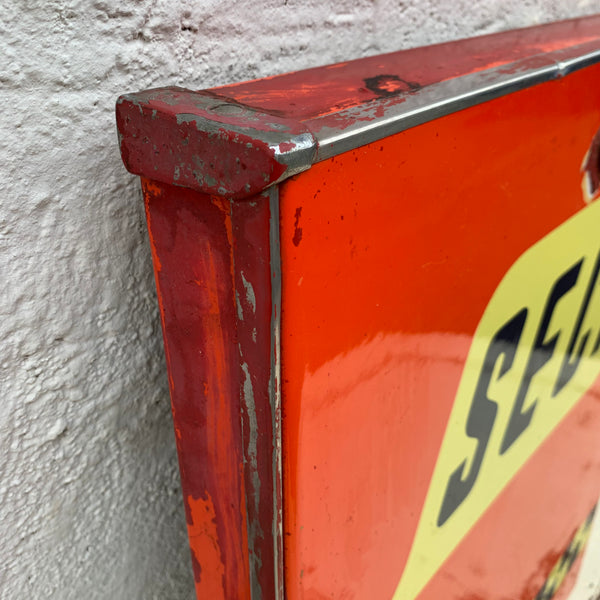 Emaille Schild Seca