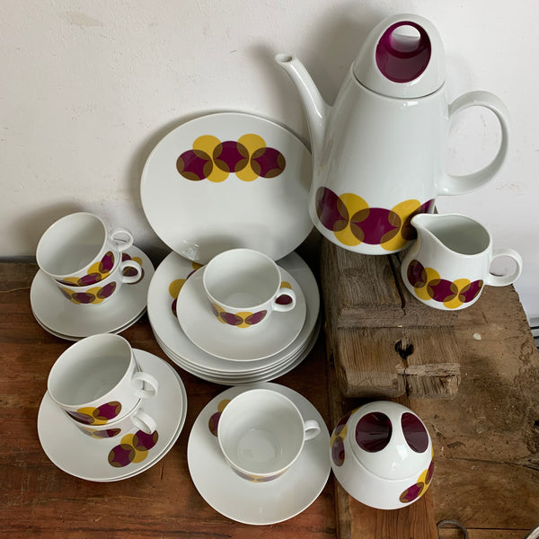 Vintage Kaffee Service Bareuther Porzellan