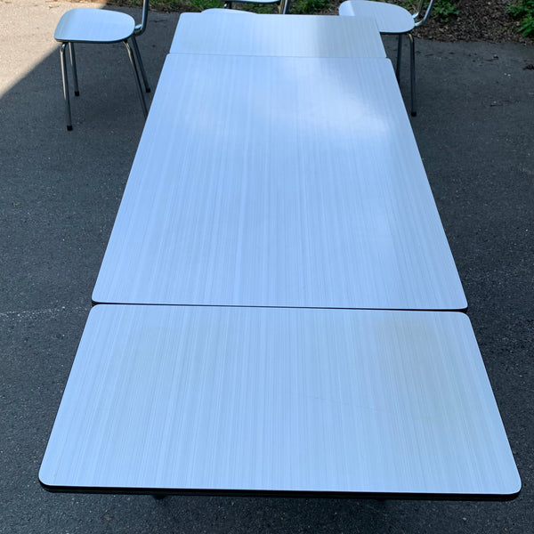Mid Century 4 Resopal Stühle und Tisch von Formica