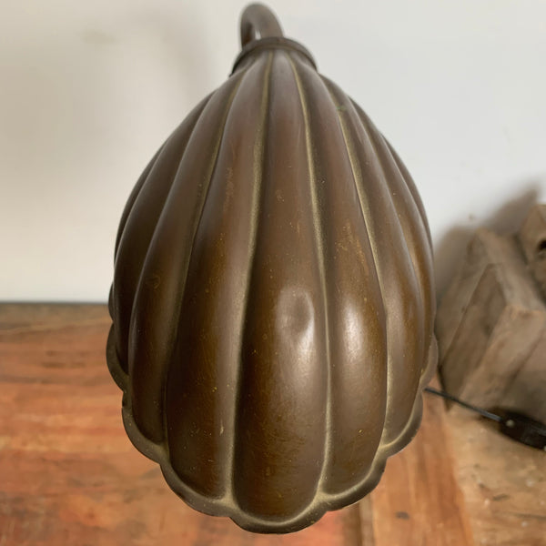 Art Deco Muschel Schreibtischlampe