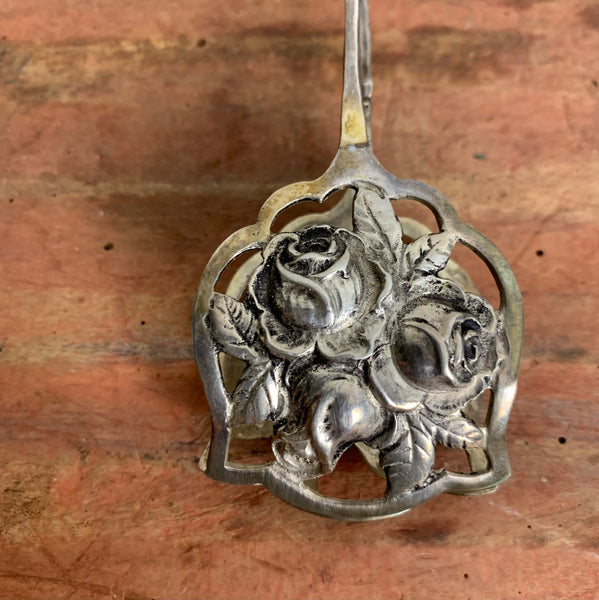 Gebäckzange Hildesheimer Rose 800er Silber