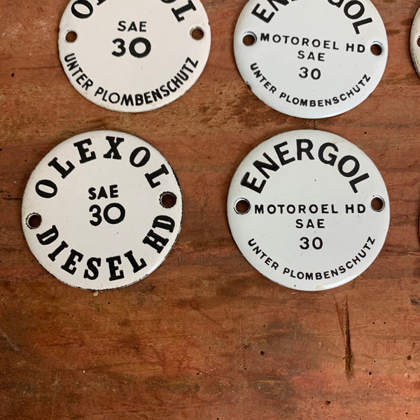 Emaille Schild Energol Olexol