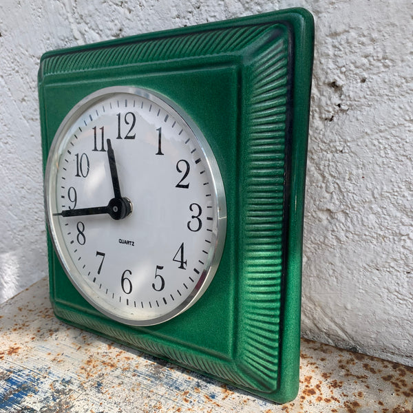 Wanduhr Keramik 60er Jahre