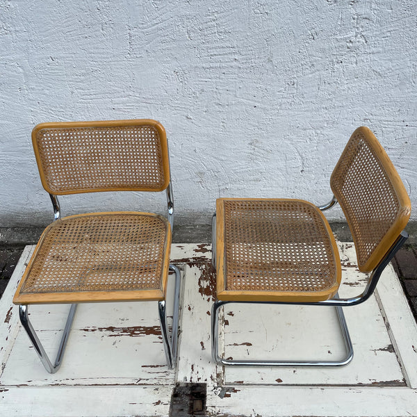 2 Stühle S32 von Marcel Breuer für Thonet