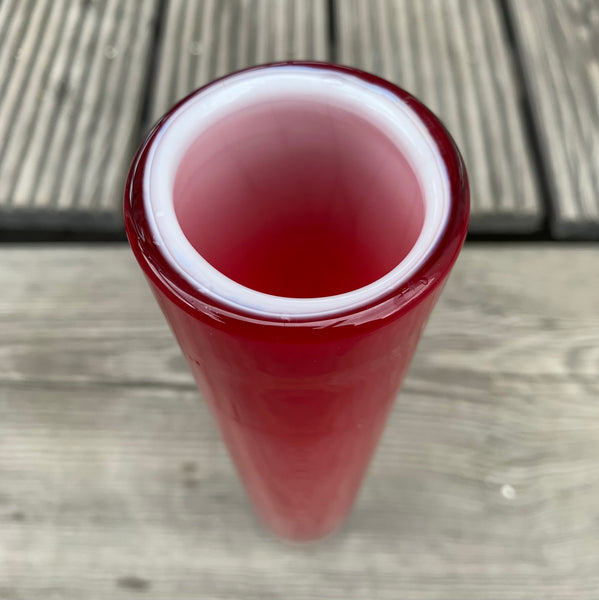 Vintage Glas Stangenvase