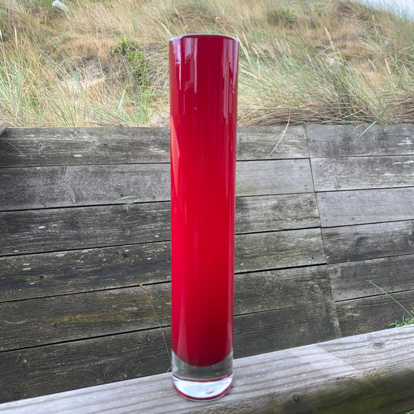 Vintage Glas Stangenvase