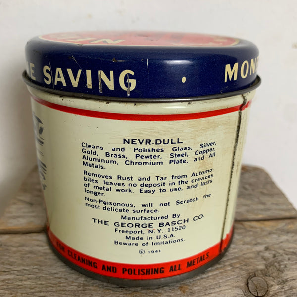 Vintage Blechdose Nevr Dull Polish