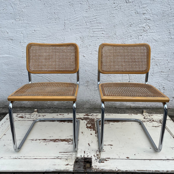 2 Stühle S32 von Marcel Breuer für Thonet