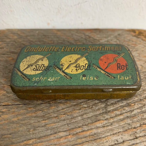 Vintage Blechdose für Grammophonnadeln