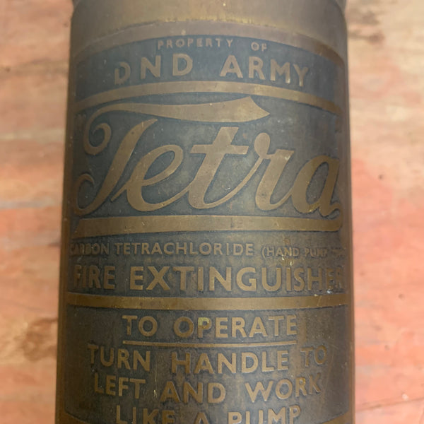 Vintage Fire Extinguisher von Tetra Army Feuerlöscher