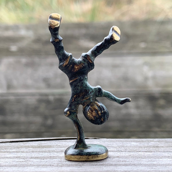 Kleine Bronze Skulptur Düsseldorfer Radschläger