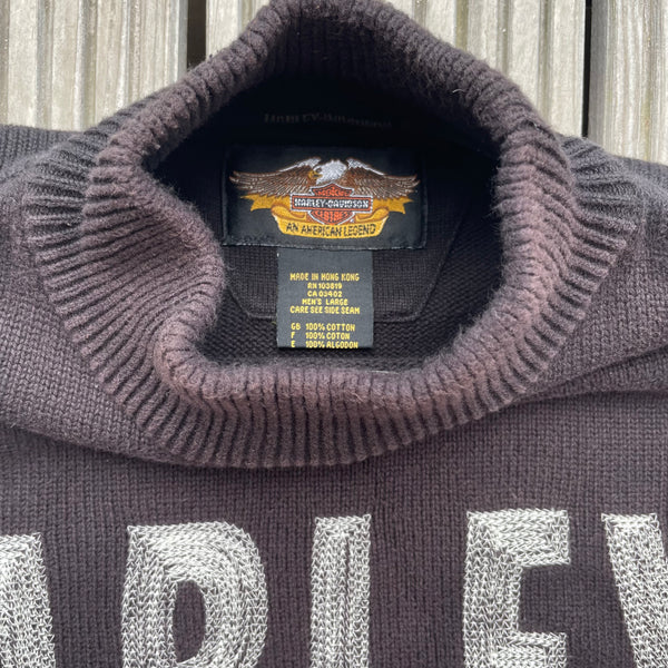 Harley Davidson Knit Sweater Vintage