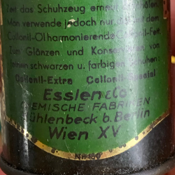 Vintage Blechdose Collonil Lederöl
