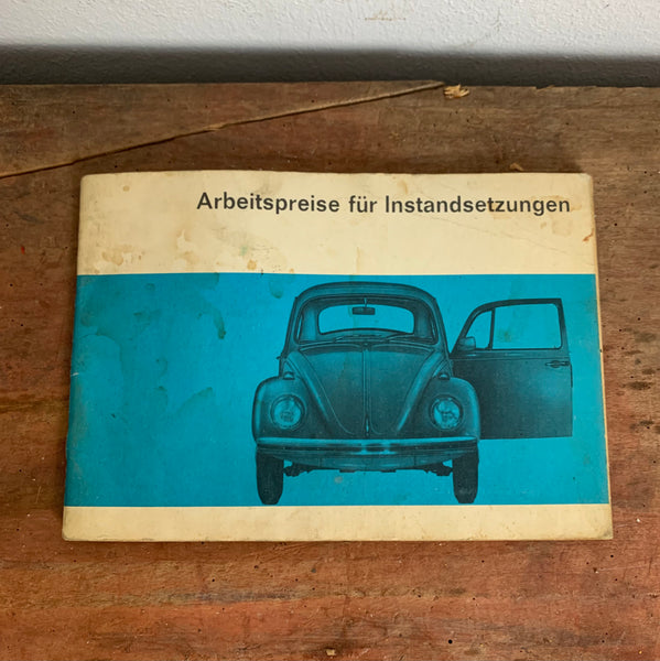 VW Käfer Arbeitspreise für Instandsetzungen