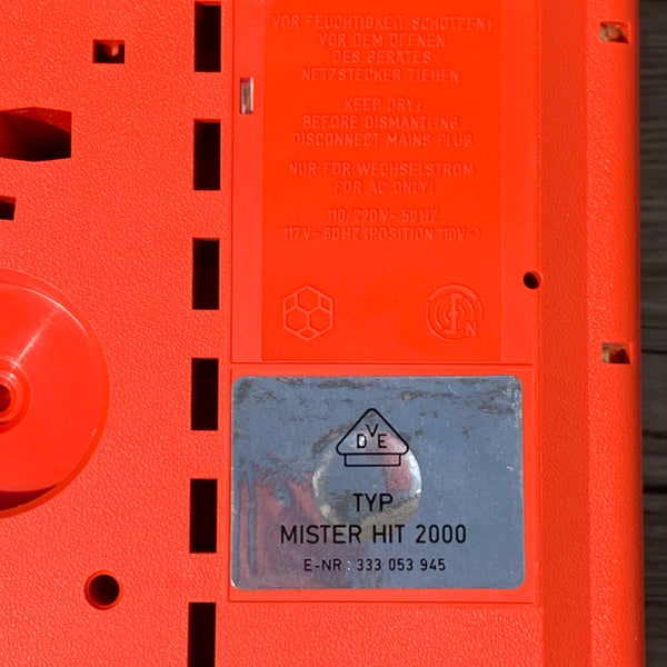 Vintage Schallplattenspieler Mister Hit 2000 von Telefunken
