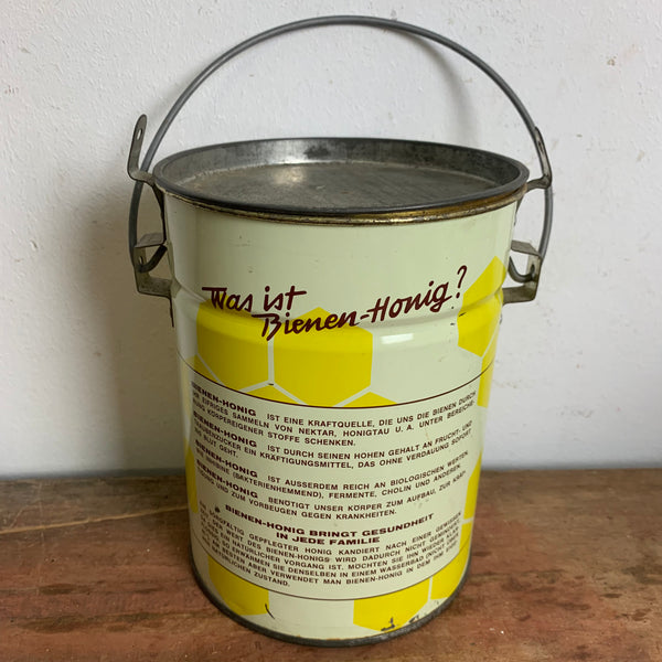 Vintage Bienenhonig Blechdose Eimer