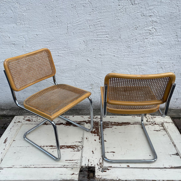 2 Stühle S32 von Marcel Breuer für Thonet