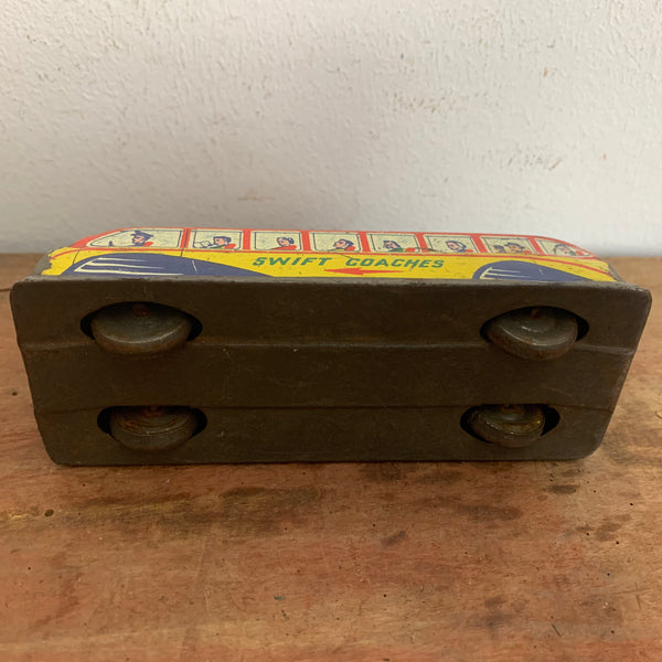 Vintage Blechspielzeug Bus von Glamorgan Tinplate Products