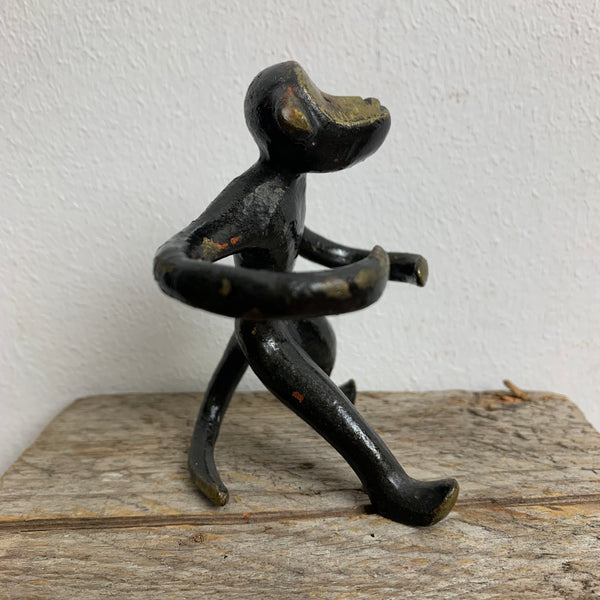 Bronze Affe von Walter Bosse für Herta Baller