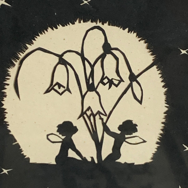 Jugendstil Scherenschnitt von Ilse Schaeffer