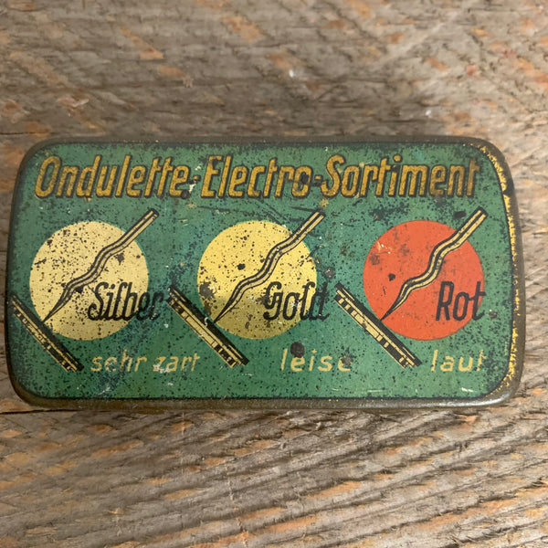 Vintage Blechdose für Grammophonnadeln