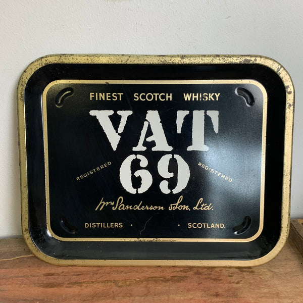 Vintage Tablett Finest Scotch Whisky VAT 69