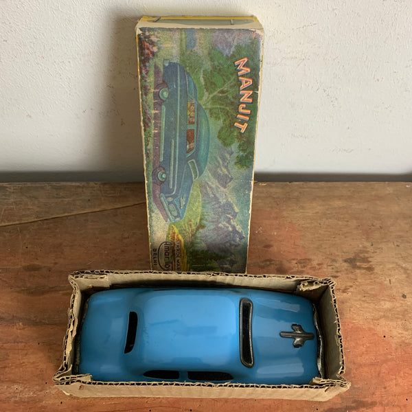 Vintage Blechspielzeug Manjit Automatic Car von Amar Toy