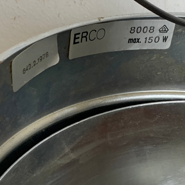 Vintage Einbaustrahler Downlight in Chrom von Erco Leuchten