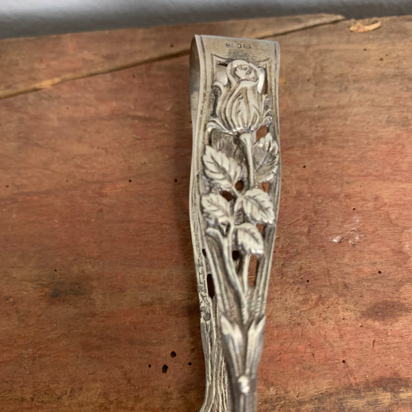 Zuckerzange Hildesheimer Rose 800er Silber