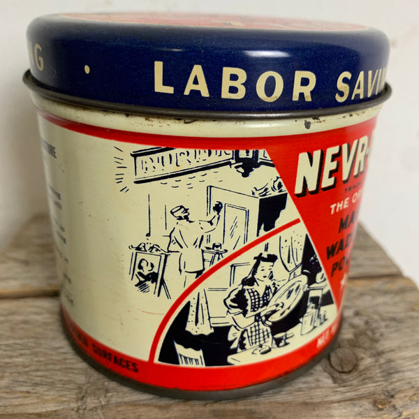 Vintage Blechdose Nevr Dull Polish
