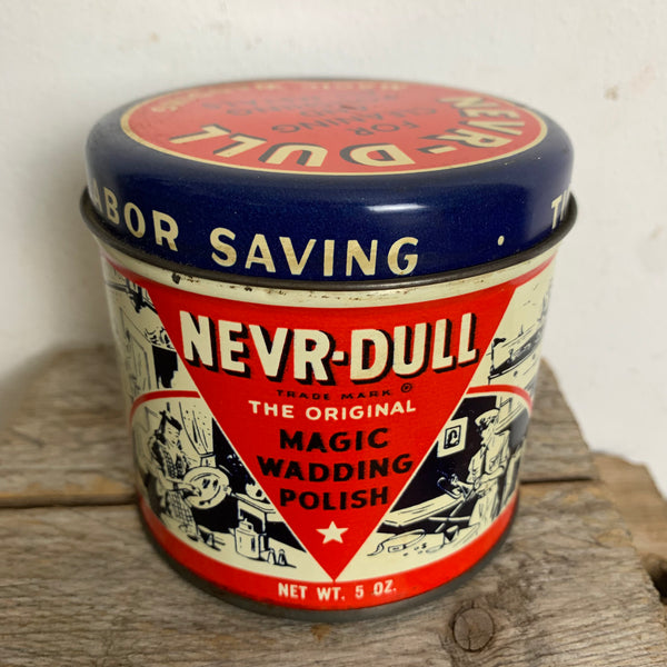 Vintage Blechdose Nevr Dull Polish