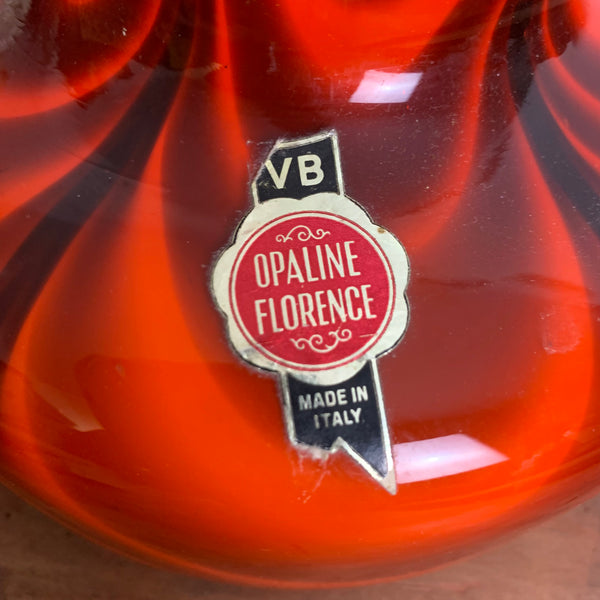Opaline Florence Vase Vetreria Barieri