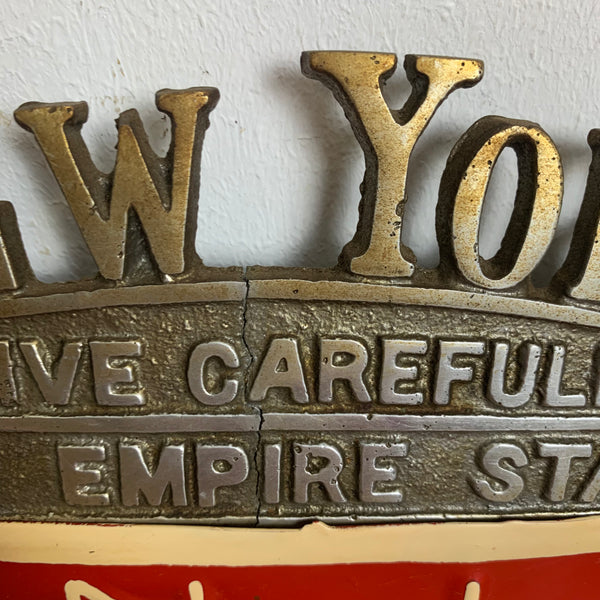 Mid Century Nummernschild New York
