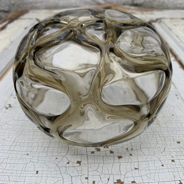 Vintage Kugel Deckenlampe aus Murano Glas von Doria Leuchten