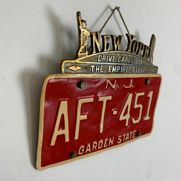 Mid Century Nummernschild New York