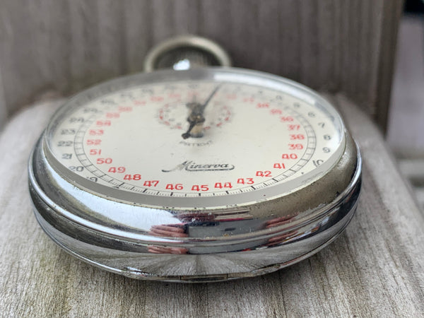 Vintage Stoppuhr von Minerva