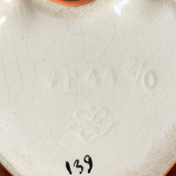 Vintage Wand Vase Herz von Hummel