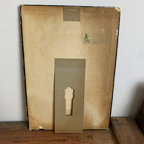 Vintage Papp Aufsteller Schild Dujardin