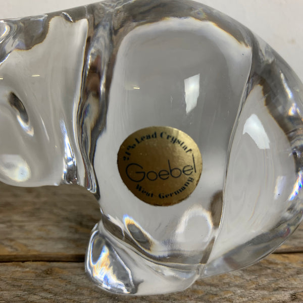 Lead Crystal Glas Bär von Goebel
