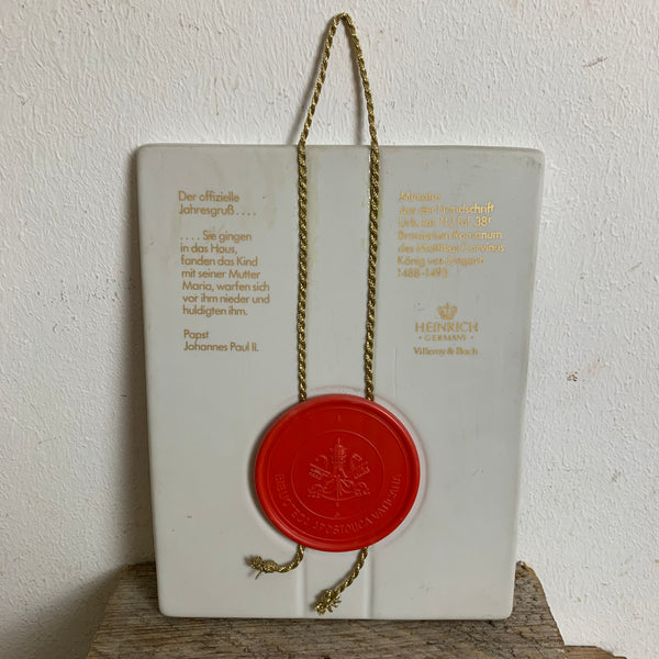 Wandfliese Matthias Corvinus 1981 Villeroy und Boch - Heinrich Porzellan