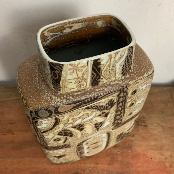 Keramikvase BACA Fajance-Serie von Nils Thorsson für Royal Copenhagen